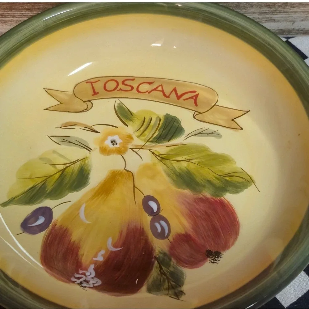 Certified International Toscana Pasta Bowls 2 Pamela Gladding Fruit Design
